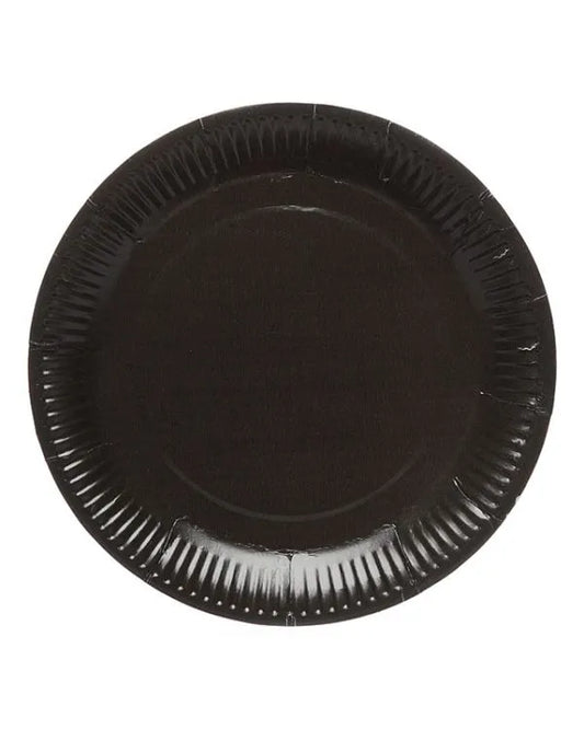 Black Paper Plates - 23cm (8pk)
