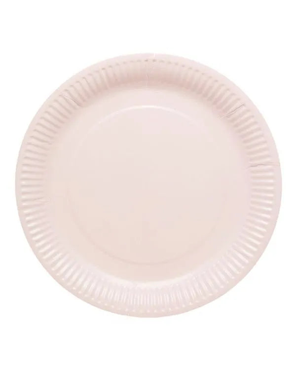 Baby Pink Paper Plates - 23cm (8pk)