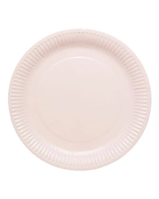 Baby Pink Paper Plates - 23cm (8pk)