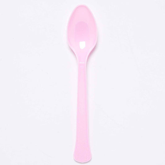 Plastic Spoons (24pk) - Pale Pink (Marshmallow)