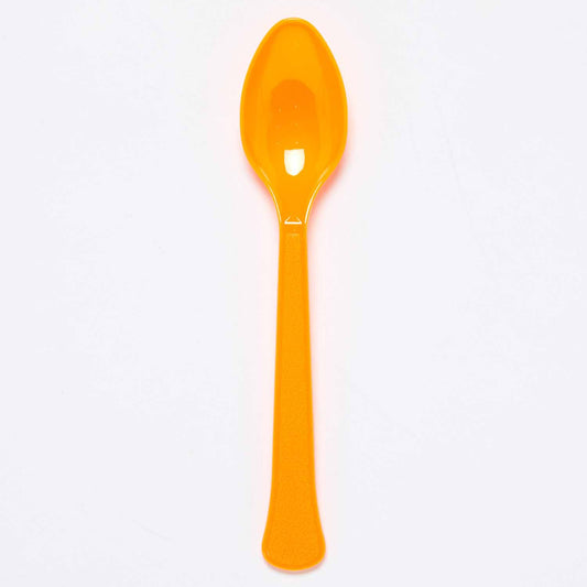 Plastic Spoons (24pk) - Orange (Pumpkin)