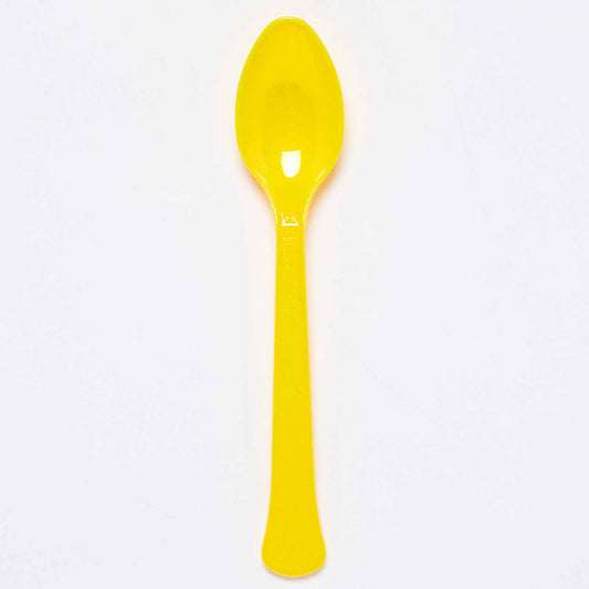 Plastic Spoons (24pk) - Yellow (Buttercup)