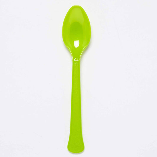 Plastic Spoons (24pk) - Lime Green (Lime Cordial)
