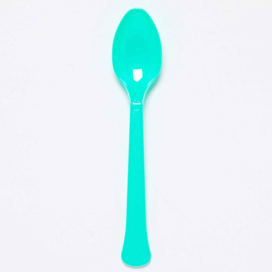 Plastic Spoons (24pk) - Seafoam