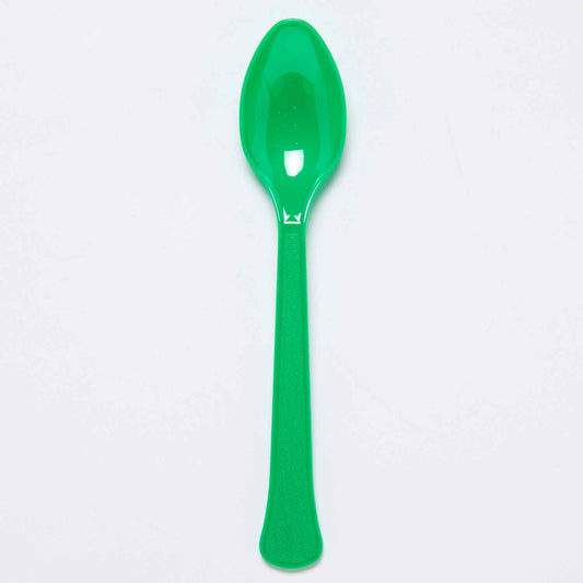 Plastic Spoons (24pk) - Green (Evergreen)