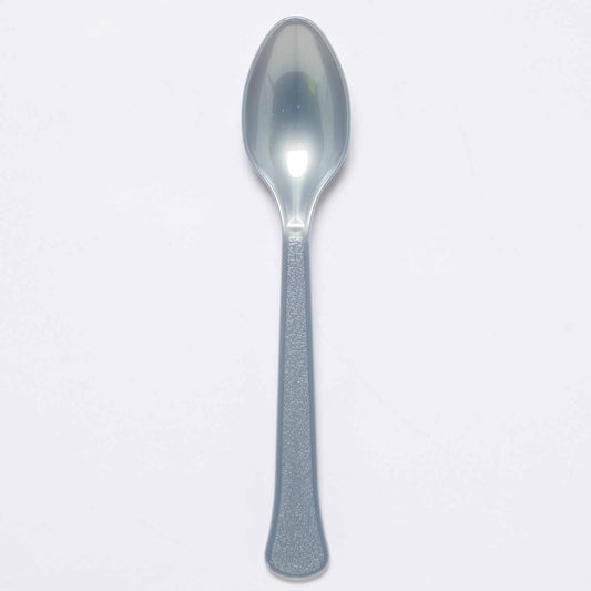 Plastic Spoons (24pk) - Silver (Graphite)