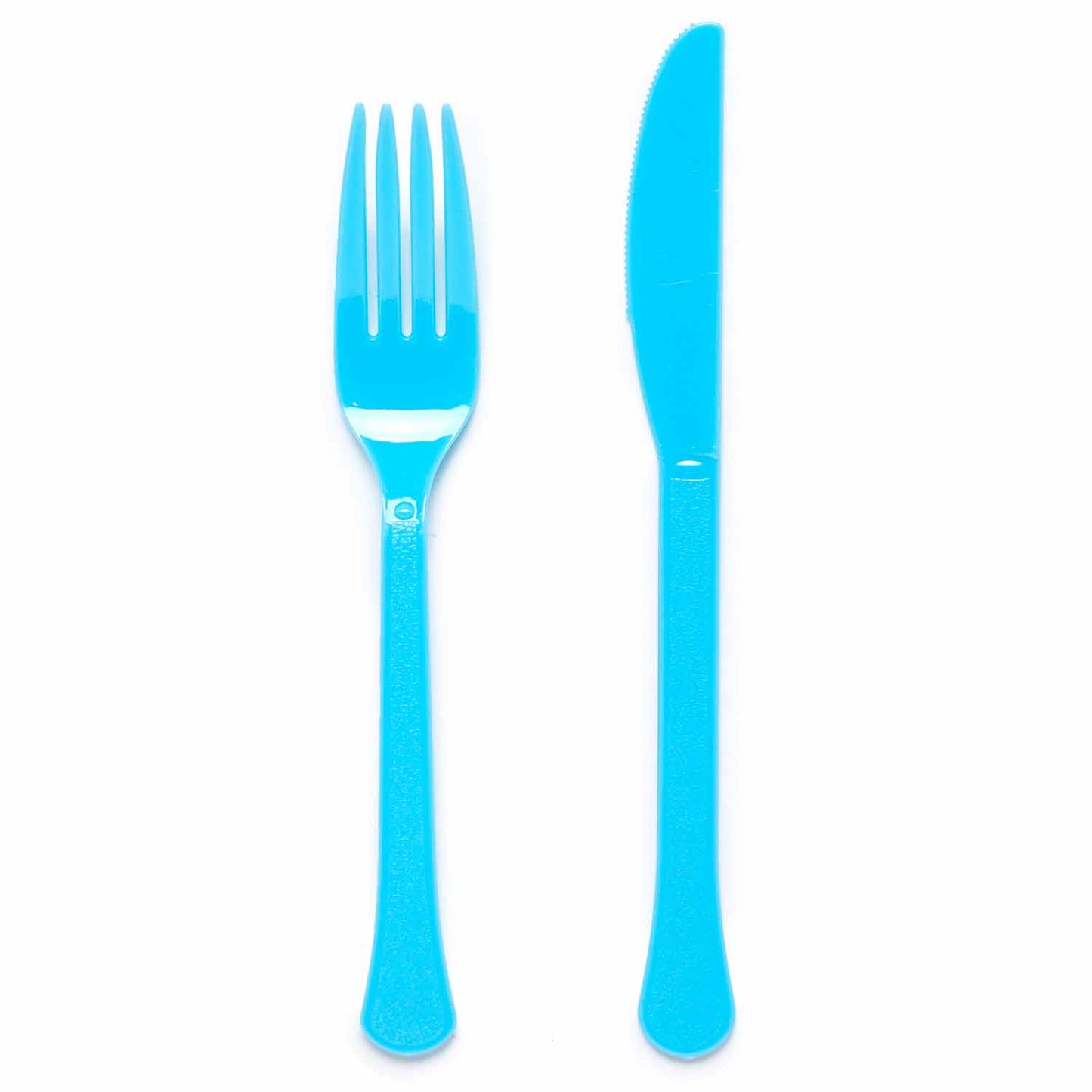 Mixed Plastic Cutlery (24pk) - Forget-me-Not (Turquoise)