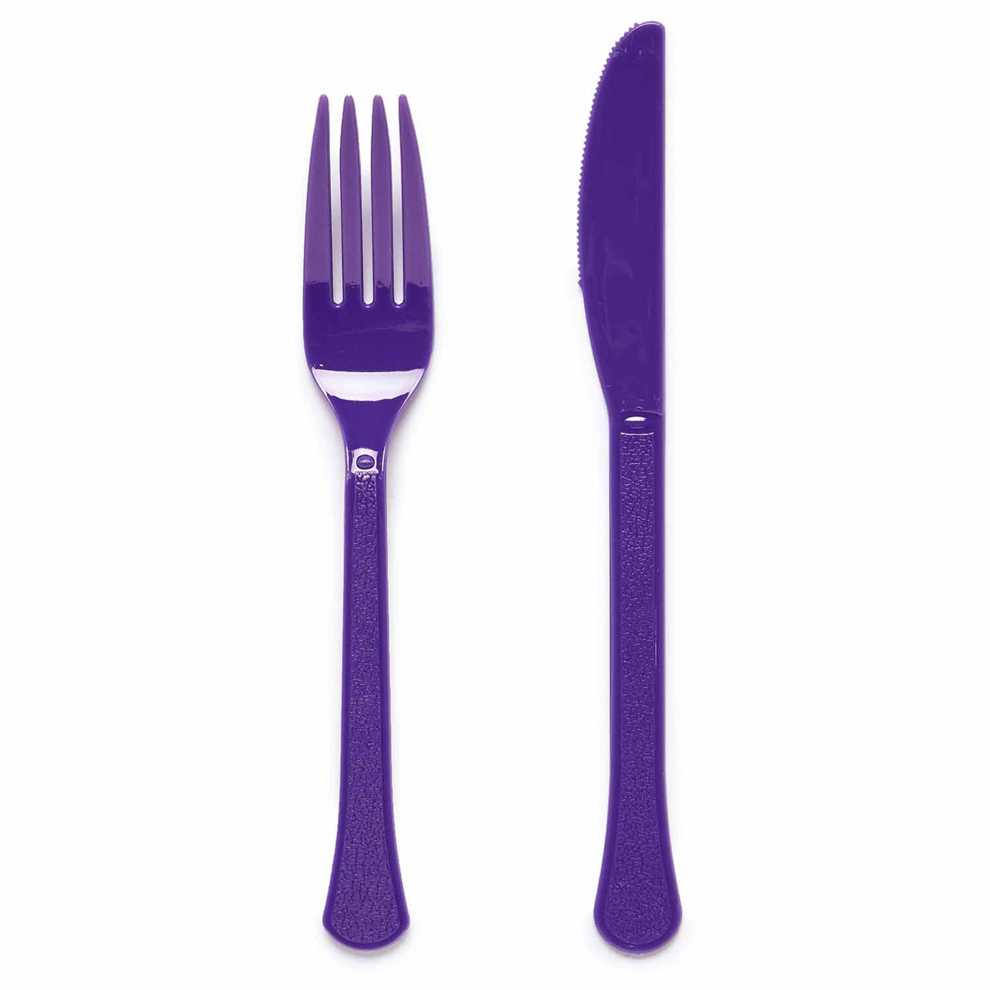 Mixed Plastic Cutlery (24pk) - Purple (Grape)