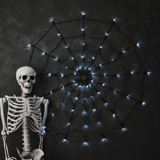 Light Up Halloween Spiderweb