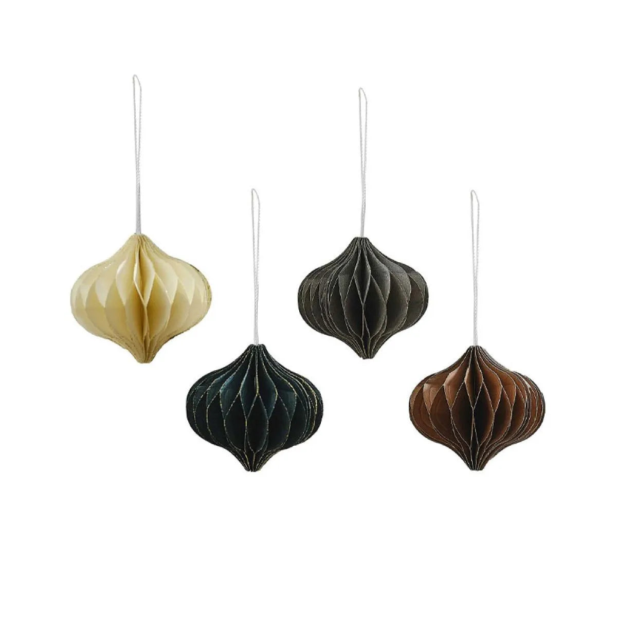 Honeycomb Tree Decorations (4pk)