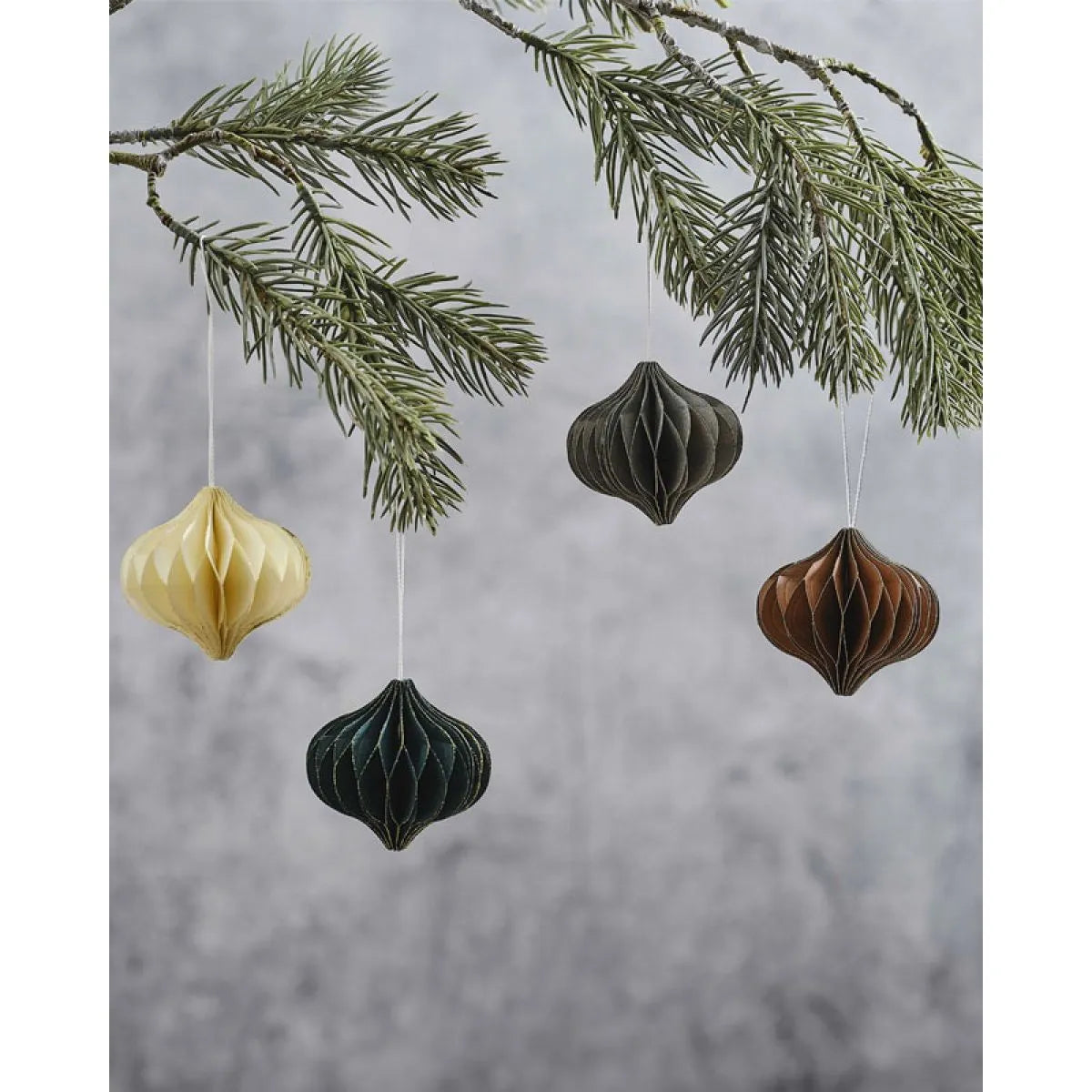 Honeycomb Tree Decorations (4pk)