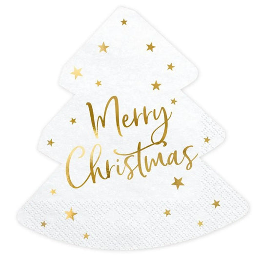 Merry Christmas Tree Napkins (20pk)
