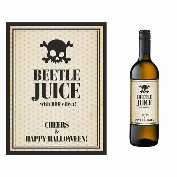 Beetle Juice Bottle Labels