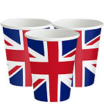 Union Jack Paper Cups - 266ml