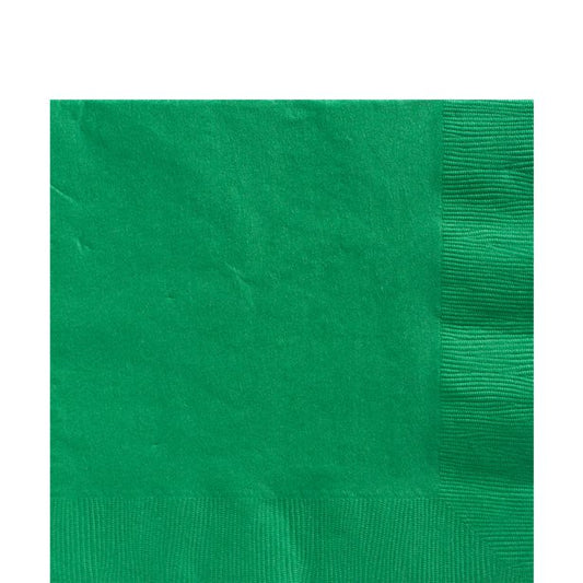 Green Luncheon Napkins - 33cm Square 2ply Paper