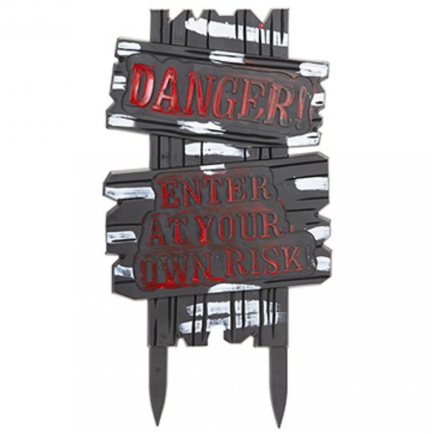 Moulded Plastic Danger Sign - 53cm