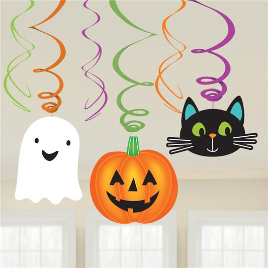 Hallo-ween Friends Hanging Swirls