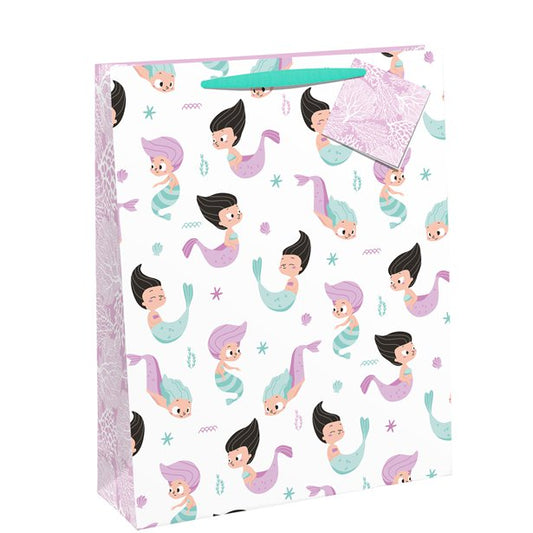 Pastel Mermaid Medium Gift Bag - 25.3cm x 21.5cm