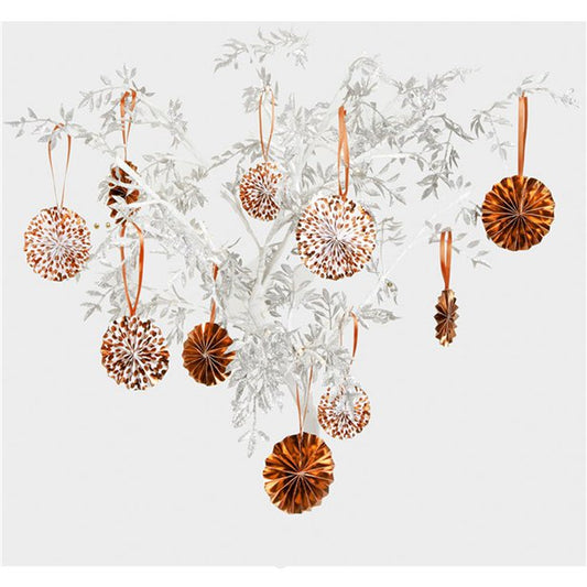 Rose Gold Dot Tree Decoration Pinwheels