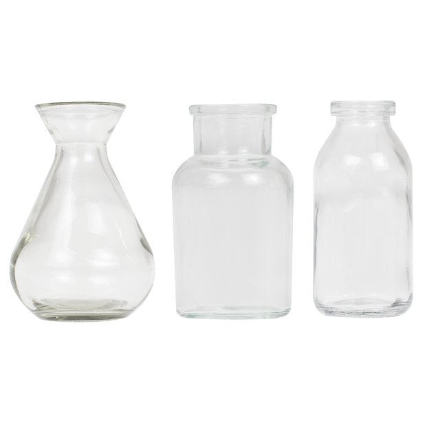 Botanical Wedding Glass Bottle Table Decoration Set