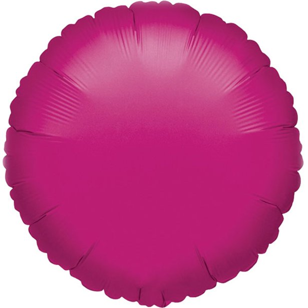 Metallic Fuchsia Round Balloon - 18" Foil