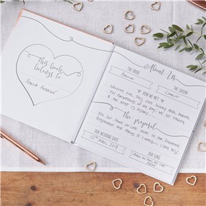 Beautiful Botanics - Rose Gold Foiled Wedding Planner