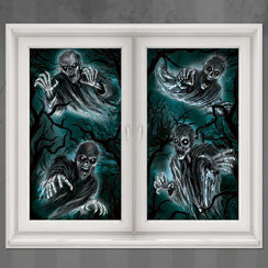 Ghost Silhouettes Window Decoration - 1.65m Halloween Decoration