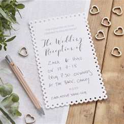 Beautiful Botanics Wedding Reception Invites