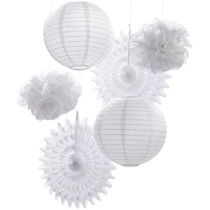Beautiful Botanics White Mixed Hanging Decorations